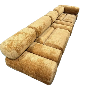 Mobilier moderne et créatif pour la maison Sofa modulable modulable en cuir tissu personnalisé de <span class=keywords><strong>haute</strong></span> qualité Hôtels villas pour l'extérieur Lit en <span class=keywords><strong>bois</strong></span> pour vivre - Product Image 1