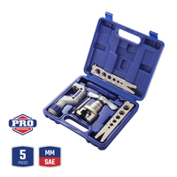 WORKPRO – Kit d'outils de plomberie SAE et métrique, ensemble d'outils d'ébavurage, pince de coupe-tuyau, ensemble d'outils d'ébavurage, 5 pièces