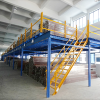Système de rayonnage industriel robuste en acier Q235B, plateforme de stockage surélevée modulaire pour entrepôt