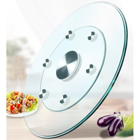 27 "Glass Lazy Susan für Esstisch Plattenspieler Herzstück mit drehbarem Assist System Runde Tischplatte Drehs chale