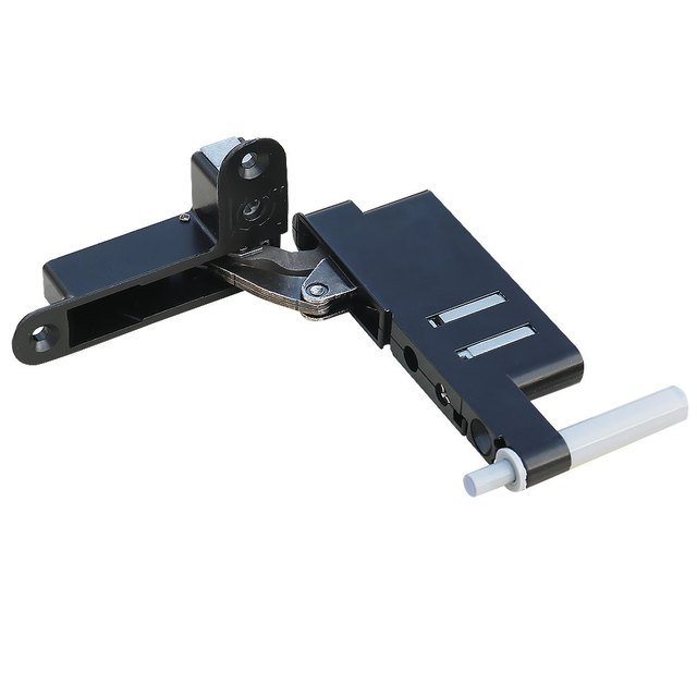 Italy Soft Close Zinc Alloy Cabinet Hinge with 105 Degree Opening Concealed Pivot Adjustable Black Finish for Modern Kitchen
