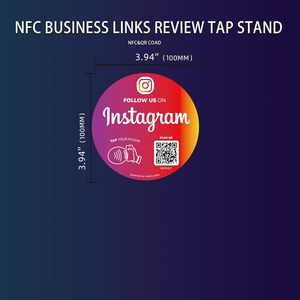 สติกเกอร์ติดรหัส <span class=keywords><strong>QR</strong></span> สื่อสังคมออนไลน์ NFC กันน้ำในร่ม/กลางแจ้งคุณสมบัติการติดตามการสแกนช่วยเพิ่มผู้ติดตามไม่มีแอป/ ค่าธรรมเนียมการเข้าถึง NFC - Product Image 6