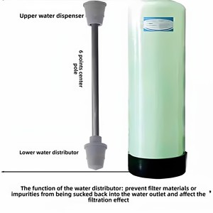 <span class=keywords><strong>Filtre</strong></span> à eau adoucisseur de type champignon Bo Yuan avec distribution supérieure/inférieure, installation rapide, compatibilité tube central - Product Image 2