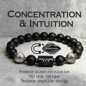 Pulsera <span class=keywords><strong>de</strong></span> Ónix Negro Mate con los Doce Signos del Zodiaco, <span class=keywords><strong>Piedra</strong></span> Protectora Específica del Zodiaco, Estilo Europeo-Americano, Unisex - Product Image 3