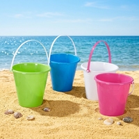 Usine fournissant 3.5L 4L seau en plastique Mini seau avec poignée populaire enfants plage jouets seau de nettoyage à domicile