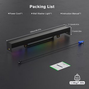 120 Wát công suất cao đèn 666 hạt RGB <span class=keywords><strong>LED</strong></span> Pixel tường máy giặt thanh ánh sáng với 254 năng động chạy đuổi theo hiệu ứng cho Câu Lạc Bộ sân khấu bên - Product Image 6