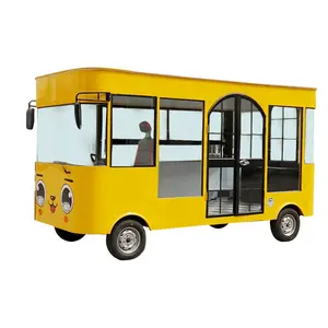 Motor Foodtruck Bus Electric Ice Cream Car Gasoline 4x2 Food Truck Van Kitchen for Sale Thailand