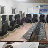 Simulateur de Conduite de Voiture Électrique à Vendre à Chaud, à Simulation Active et Passive, avec Coque ABS, Structure en Acier, Cabine Blanche et Siège Unique