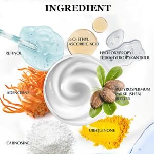 Crema para el Cuidado de la Piel con Manteca de Karité de Marca Privada Personalizada OEM, Fórmula de Retinol y Colágeno de Día y Noche para Piel Sensible - Product Image 2