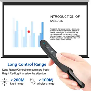 Wireless Presenter with Laser Pointer Red Wireless Presentation Pointer Laser Wireless Presenters PPT Controller