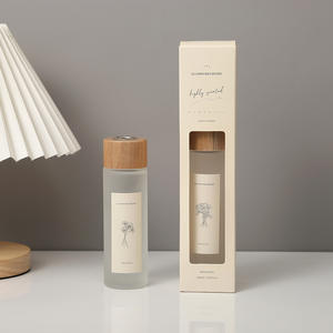 Luxus benutzer definierte Logo Private Label Lufter frischer Home Duftöl ätherische Duft kerzen und Schilf Diffusor Geschenkset - Product Image 3