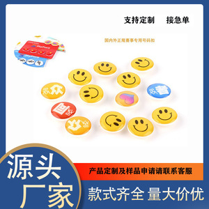 Attaches magnétiques Fu Cai 20x15mm en plastique, design cœur souriant, pour accessoires vestimentaires - Product Image 5