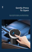 Poubelle de voiture pour console centrale, mini boîte de rangement en plastique étanche personnalisable 800 ml, en forme de tasse avec couvercle à pression
