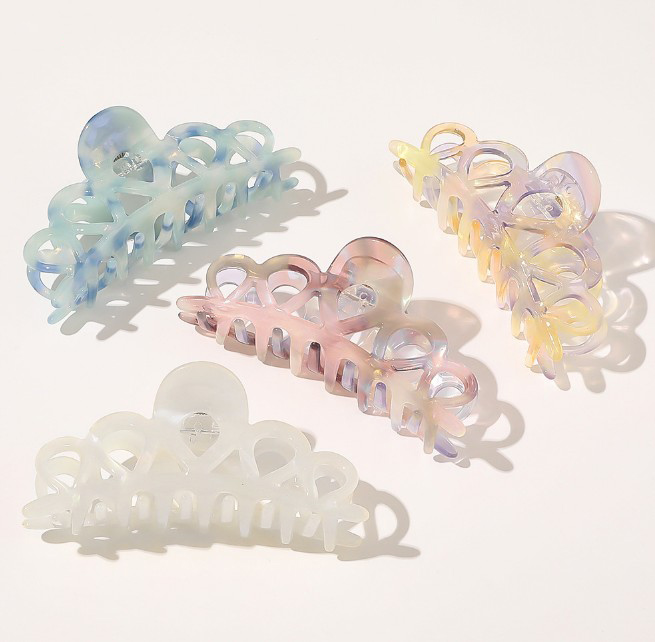 Новинка Красота Девушка захват цветной AB Акриловый маленький свежий зажим для волос конский хвост украшения для волос