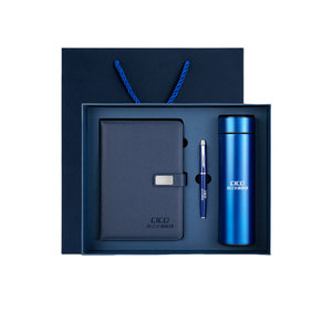 Sıcak High-End A5 dizüstü hediye seti yazdırılabilir Logo çalışma toplantıları için iş not defteri Metal kalem kumaş PP kapak iplik dikiş - Product Image 3