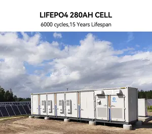 YULI enerji 40HQ 1solar depolama gücü lityum iyon batarya 1MW güneş sistemi için konteyner 1000kwh güneş enerjisi istasyonu için
