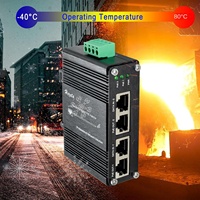 Injecteur PoE industriel Gigabit 2 ports 30W PoE+ IEEE 802.3af/at Plug-and-Play Distance de transmission 100m 12-48V DC