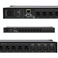 Processeur de sonorisation FIR DSP LA-408 4 entrées 8 sorties, 500 MHz, double cœur SHARC 32 bits, 768 kHz ADC, PEQ, DEQ, GEQ, contrôle par PC