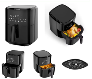 2024 hình dạng mới nóng bán 6.5L nhựa kỹ thuật số màu đen Nồi chiên không khí với góa phụ - Product Image 3