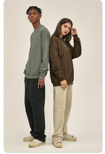 เสื้อฮู้ดคอตตอน100% สไตล์วินเทจสำหรับผู้ชายเสื้อสเวตเชิ้ตแบบสวมหัวสำหรับใส่ในฤดูใบไม้ร่วง - Product Image 3