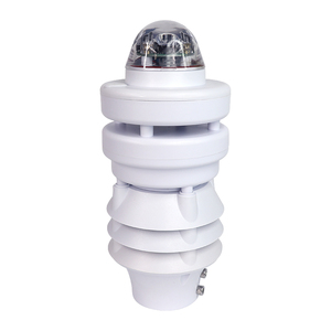 Station météo compacte, équipement de surveillance météo extérieure à 6 paramètres avec pluviomètre optique, rapport coût-performance élevé - Product Image 1