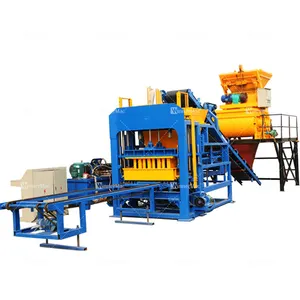 QT6-15 Automatic concrete cement interlocking paver brick block making machine price