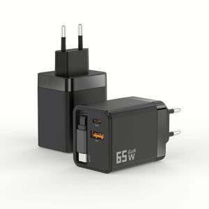 Scalable <b>Cable</b> 65W <b>USB</b> Wall Charger Quick <b>Charge</b> Phone <b>Type</b> <b>C</b> Charger Box Mobile Phone Charger for Iphone for Xiaomi - Product Image 3