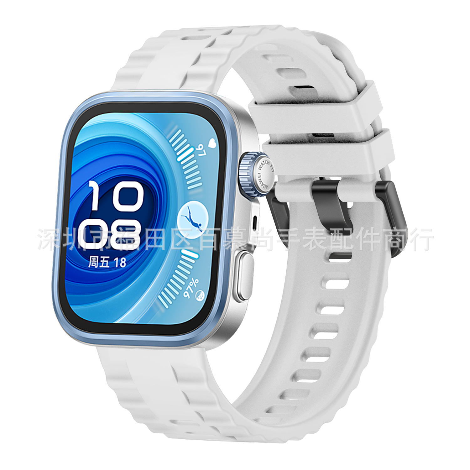 White - Black Buckle