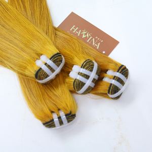 Extensiones de cabello humano liso de hueso Proveedor de cabello vietnamita Paquete recto natural de color amarillo Venta caliente 2025 - Product Image 1