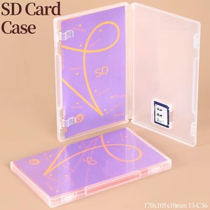 वीशेंग प्लास्टिक वाटरप्रूफ एसडी कार्ड सुरक्षात्मक बॉक्स स्पष्ट एसडी कार्ड धारक sddc कार्ड धारक sdxc कार्ड स्टोरेज केस - Product Image 3