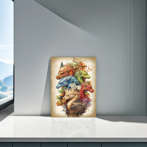 1 unidad 40*50cm DIY 5D diamante bordado punto de cruz imagen cinco dragón cielo patrón pared decoración arte artesanía Acción de Gracias - Product Image 3