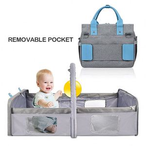 Free Sample BSCI BSCI Factory Baby Diaper <b>Bag</b> Fashion Safe Portable Backpack Foldable Diaper <b>Bag</b> with <b>Changing</b> Station - Product Image 4