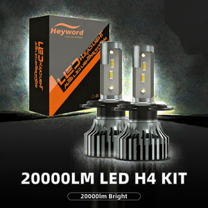 ชิป XTX 1860CSP 20000lm 70W LED H4 สีเหลืองอำพัน ชุดไฟหน้ารถยนต์ 6000K ผลิตใหม่ 12V 24V ใช้ได้กับรถยนต์ทั่วไป รับประกัน 12 เดือน - Product Image 2