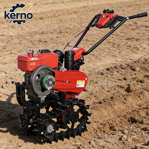 Motoculteur compact de 7 ch avec chenilles, autopropulsé, mini-cultivateur pour jardin, serre et petite ferme - Product Image 1