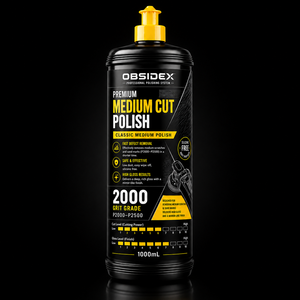 น้ำยาขัดเงา OBSIDEX Professional Medium Cut Polish – ขจัดรอยตำหนิได้อย่างรวดเร็ว, กำจัดรอยขัด P2000-P2500, ให้ความเงางามสูง (1000 มล.) - Product Image 2