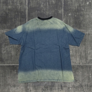 T-shirt en jean personnalisé pour homme, nouveau design imprimé, manches courtes, col rond, style streetwear, coupe classique, coton délavé - Product Image 3