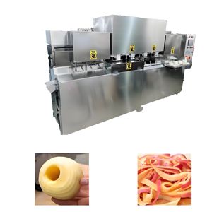 Équipement industriel pour peler, dénoyaouter et trancher les pommes, machine à peler et à dénoyaouter les pommes - Product Image 3