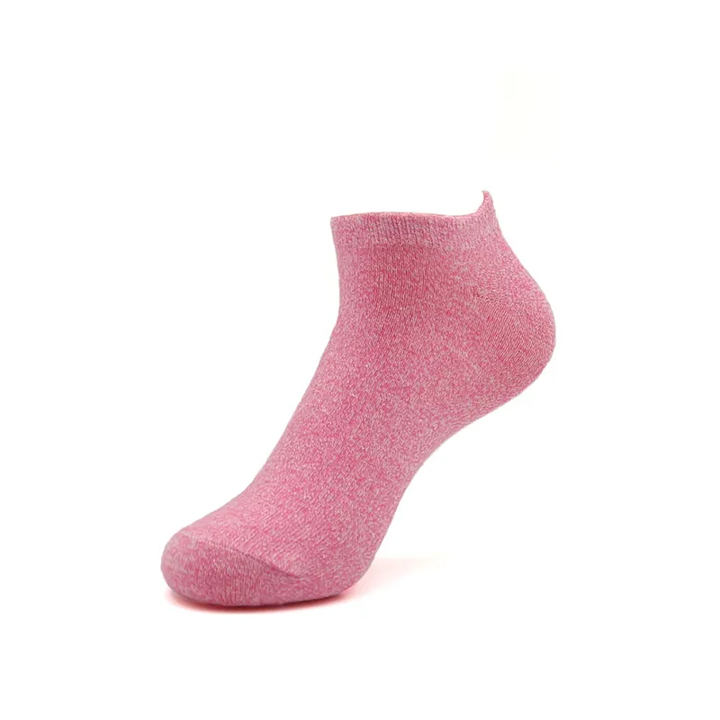 Chaussettes pour femme en fil de coton filé coloré