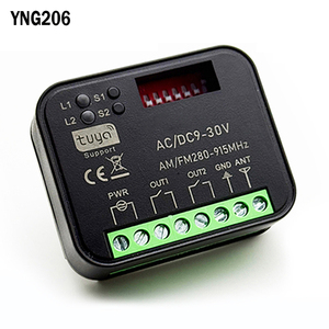 Universal RX MULTI Tuya 300-868MHz WLAN-Smart-Switch-Modul 2CH 433MHz 868MHz Garagentor-/Torfernbedienungsempfänger - Product Image 1