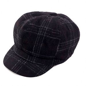 Ready to Ship Plaid Pattern Beret Cap Fashion Newsboy <b>Hat</b> Polyester/Cotton Casual Party Autumn Winter Beret <b>Hats</b> - Product Image 5