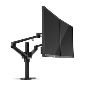 Nuevo estilo, soporte de brazo de Monitor dual, montaje de brazo de Monitor de escritorio, montaje de poste de escritorio para LCD de 17-32 pulgadas, abrazadera de <span class=keywords><strong>Base</strong></span> de 90 grados - Product Image 4