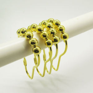 Anneaux de suspension pour rideau de douche en acier inoxydable, glisse fluide, anti-rayures, pour salle de bain - Product Image 2