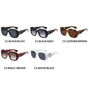 แว่นกันแดดทรงใหญ่ลายเสือดาว รุ่น Kajia Retro ปี 2024 แฟชั่นยุโรปอเมริกา ดีไซน์ใหม่ทรงเหลี่ยม ป้องกันรังสียูวี 400 วัสดุ PC  แบบปรับแต่งได้ - Product Image 3