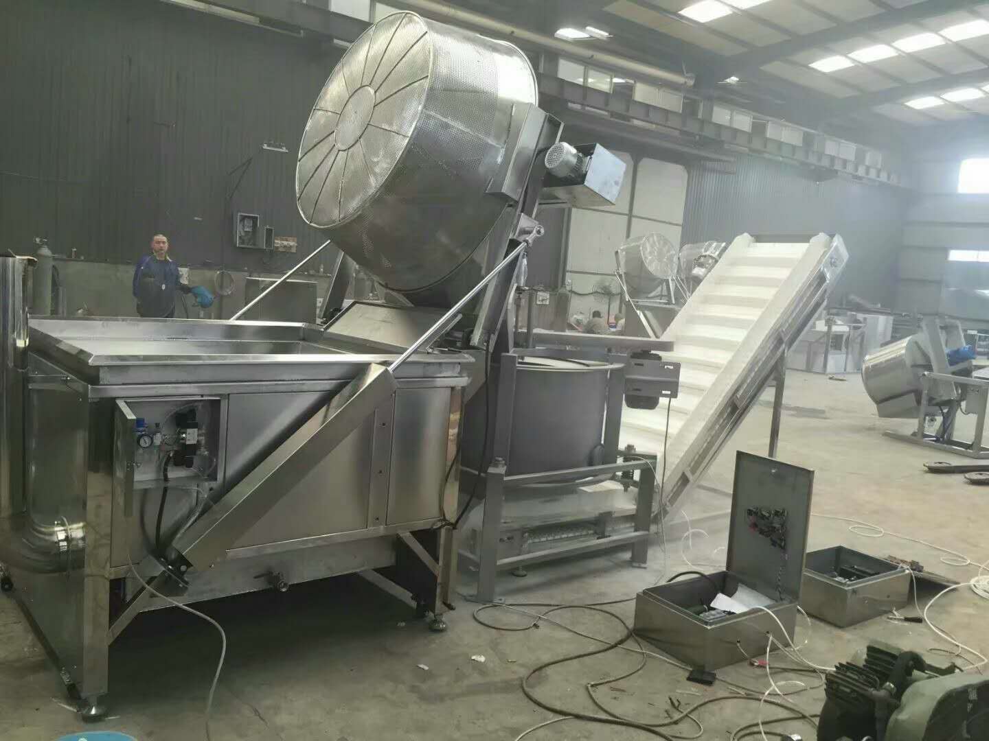 Непрерывная фритюрница/машина для Жарки гранул