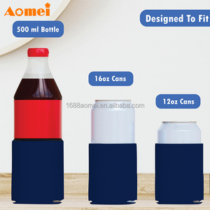 AOMEI personalizzato Logo Neoprene sublimazione 12oz birra può Cozies Kozy con Logo isolato in bianco può refrigeratori per lattine sottili normali - Product Image 5