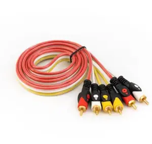 3RCA-3RCA Audio Video Cable For Set-top Box VCR DVD 5m