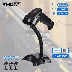 Bi-Directional Laser Máy Quét Mã Vạch Đầu Đọc Mã Vạch Không Dây Máy Quét Mã Vạch Với Máy In Không Dây - Product Image 1