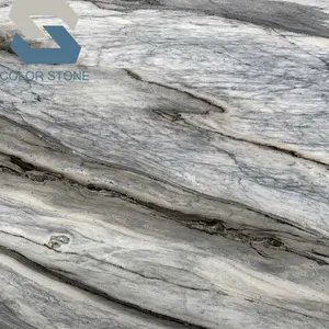 Lastre di marmo bianco Portinari Silver Fantasy River grigio blu marmo
