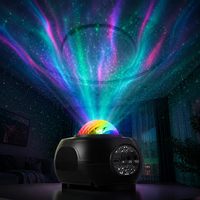 Projecteur d'aurores boréales décoratif, lumières LED alimentées par USB pour décorations intérieures de festivals, couleurs RGB, télécommande |