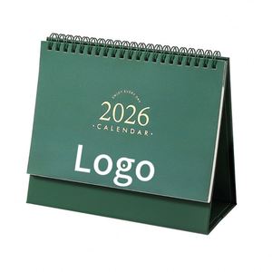 X418 Vente en gros 2024 2025 Grand calendrier de table de luxe unique en spirale, calendrier de bureau à feuilles mobiles, support personnalisé pour le bureau - Product Image 1